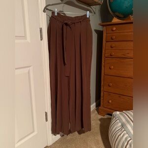 Anthropologie Chocolate Brown Trousers